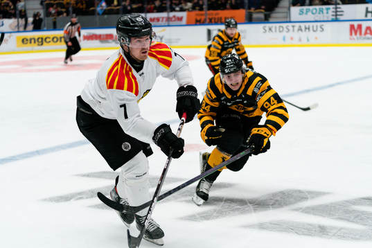 Brynäs Marcus Björk och Skellefteås Linus Karlsson