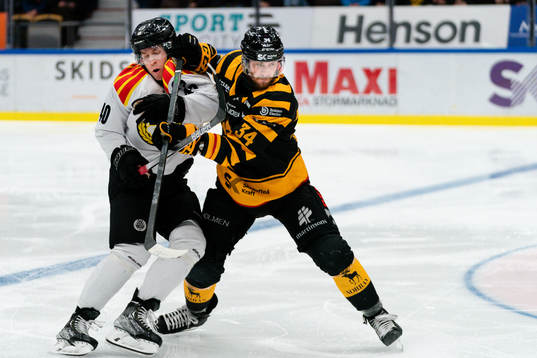 Brynäs Tomi Sallinen och Skellefteås Tom Kühnhackl