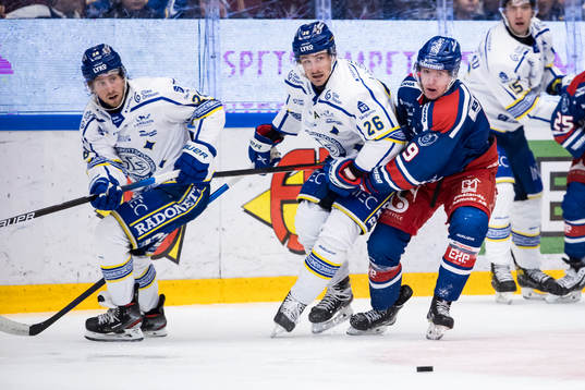 Leksands Justin Kloos och Patrik Norén och Oskarshamns