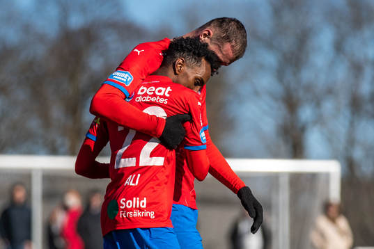 Helsingborgs Albert Ejupi och Taha Ali