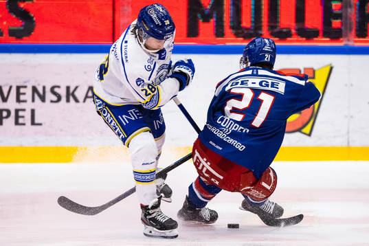 Leksands Justin Kloos och Oskarshamns Brian Cooper