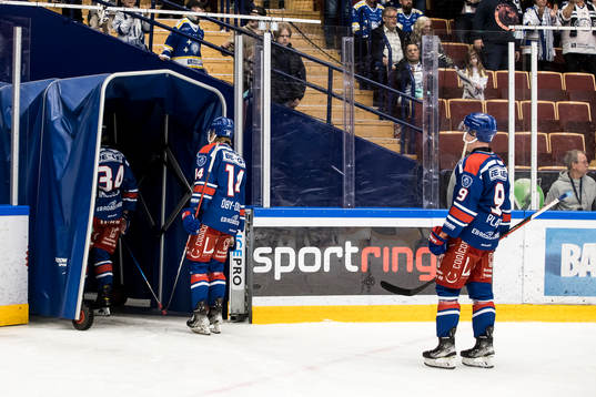 Oskarshamns Mekkel Øby-Olsen och Hampus Plato deppar