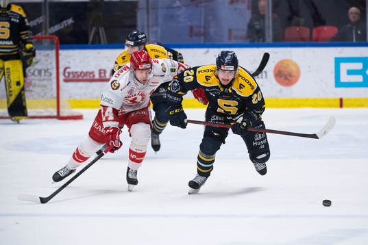 Troja/Ljungbys Joakim Hillding och Södertäljes Nikola