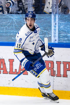 Leksands Max Veronneau jublar