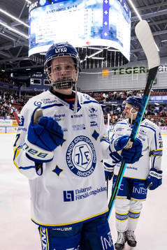 Leksands Anton Johansson jublar