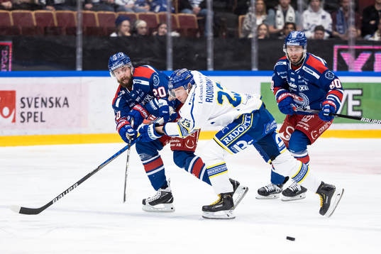 Oskarshamns Hynek Zohorna och Leksands Mikael Ruohomaa