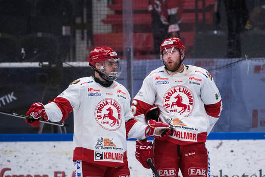 Troja/Ljungbys Niklas Enberg och Carl Ernstig deppar