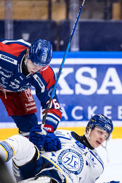 Oskarshamns Lukas Pilö och Leksands Martin Karlsson