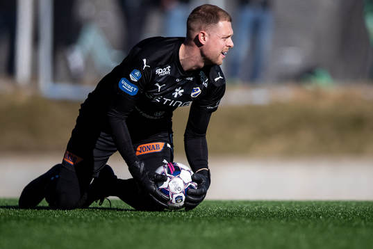 Halmstads målvakt Malkolm Nilsson Säfqvist