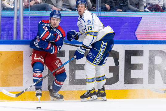 Oskarshamns David Quenneville och Leksands Max Veronneau