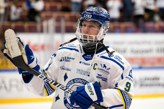 Leksands Patrik Zackrisson jublar