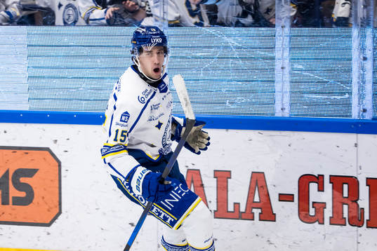 Leksands Max Veronneau jublar