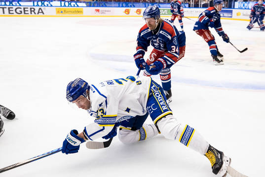 Leksands Mikael Ruohomaa och Oskarshamns Philip Samuelsson
