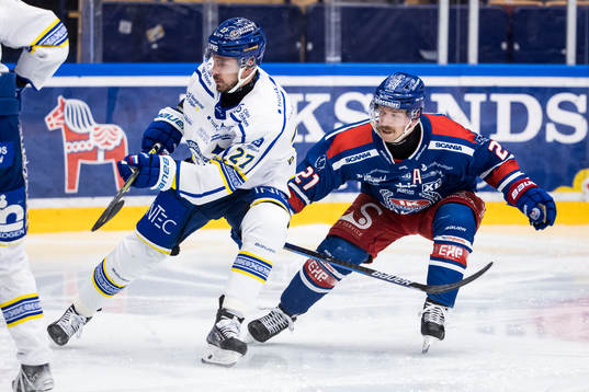 Leksands Marek Hrivik och Oskarshamns Brian Cooper