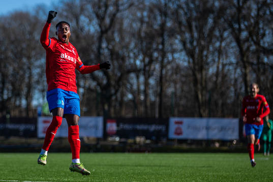 Helsingborgs Joseph Amoako jublar