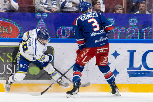 Leksands Justin Kloos och Oskarshamns Wiliam Worge Kreü