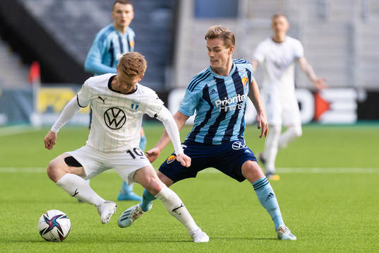 Malmö FFs Anders Christiansen och Djurgårdens Hampus