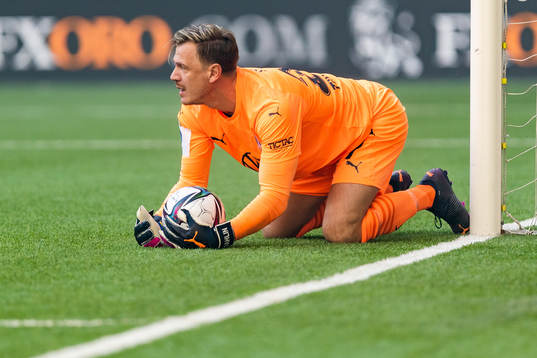 Malmö FFs målvakt Johan Dahlin