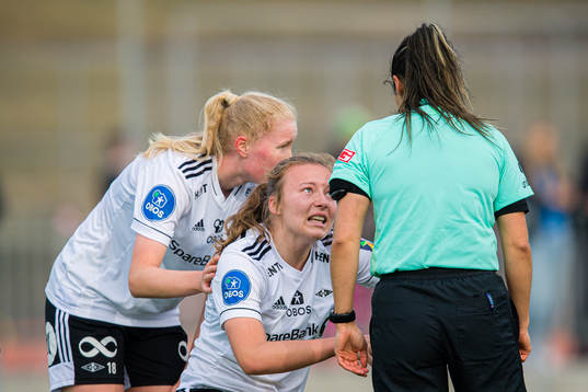 Sara Kanutte Sørensen Fornes of Rosenborg reacts