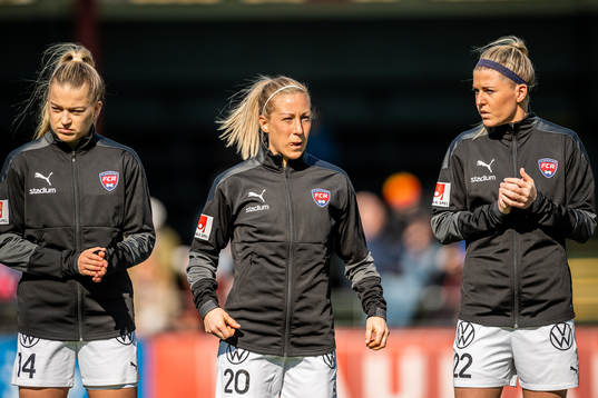 Rosengårds Charlotte Grant, Mia Persson och Olivia Schough