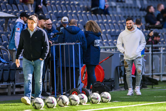 Djurgårdens sportchef Bosse Andersson och Sead Haksabanovic