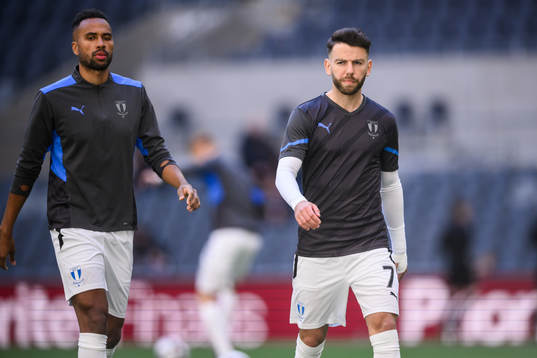 Malmö FFs Isaac Kiese Thelin och Erdal Rakip