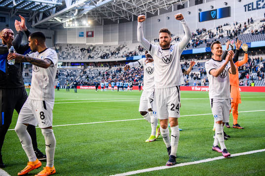 Malmö FFs Lasse Nielsen jublar