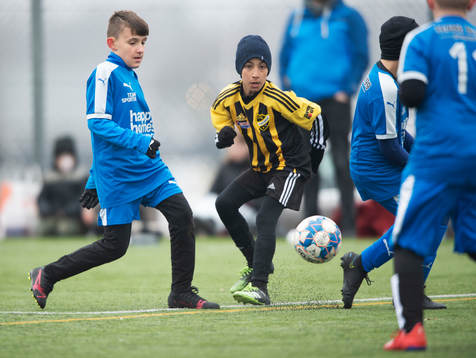 i träningsmatchen för pojkar födda 2011 mellan IFK