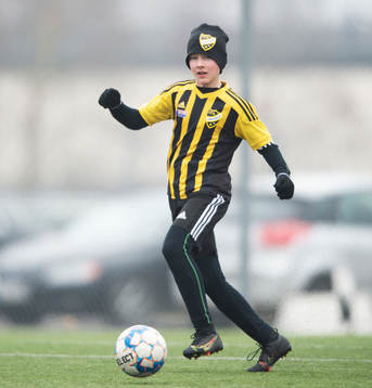 i träningsmatchen för pojkar födda 2011 mellan IFK