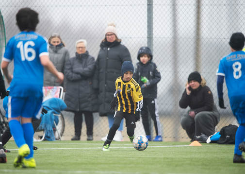 i träningsmatchen för pojkar födda 2011 mellan IFK