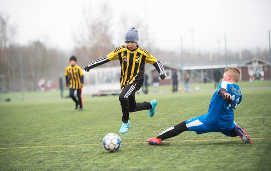 i träningsmatchen för pojkar födda 2011 mellan IFK