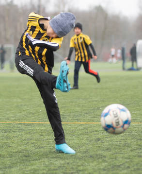 i träningsmatchen för pojkar födda 2011 mellan IFK