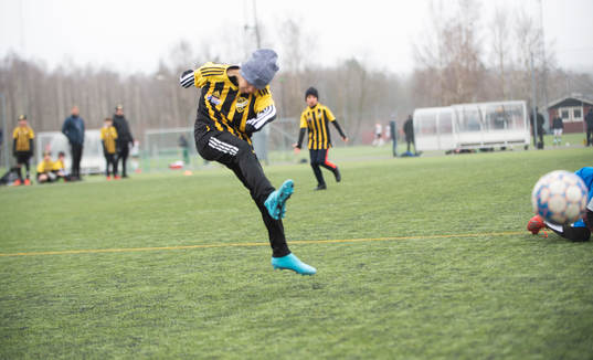 i träningsmatchen för pojkar födda 2011 mellan IFK
