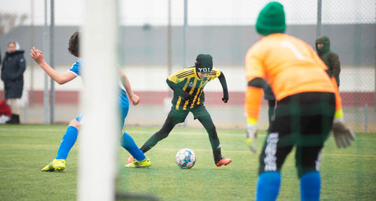 i träningsmatchen för pojkar födda 2011 mellan IFK
