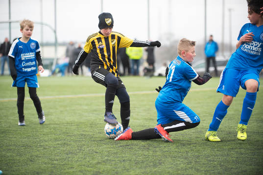 i träningsmatchen för pojkar födda 2011 mellan IFK