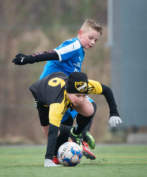i träningsmatchen för pojkar födda 2011 mellan IFK