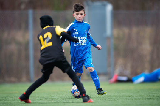 i träningsmatchen för pojkar födda 2011 mellan IFK