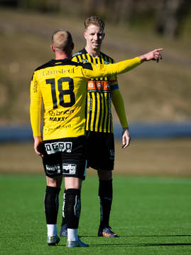 Häckens Samuel Gustafson och Mikkel Rygaard Jensen