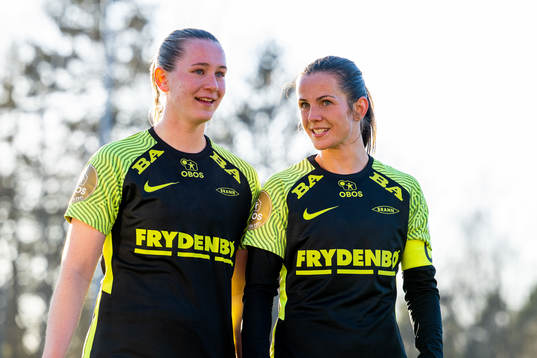 Elisabeth Terland and Tuva Hansen of Brann