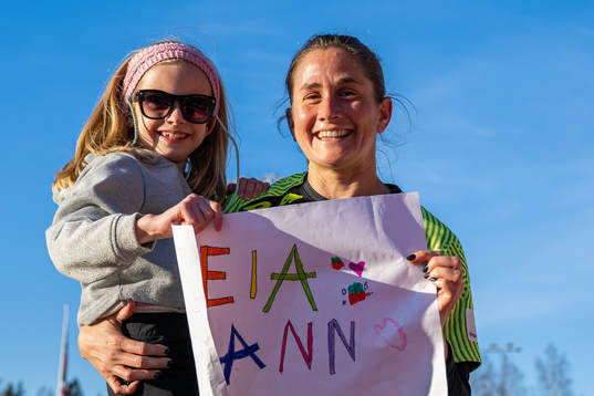 Ingrid Ryland of Brann with her niece