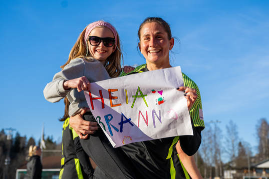 Ingrid Ryland of Brann with her niece