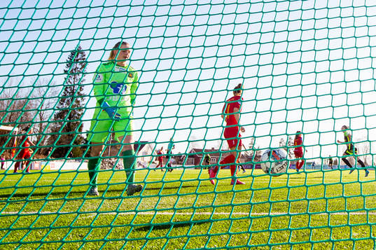 Goalkeeper Linn-Mari Nilsen of Røa looks dejected