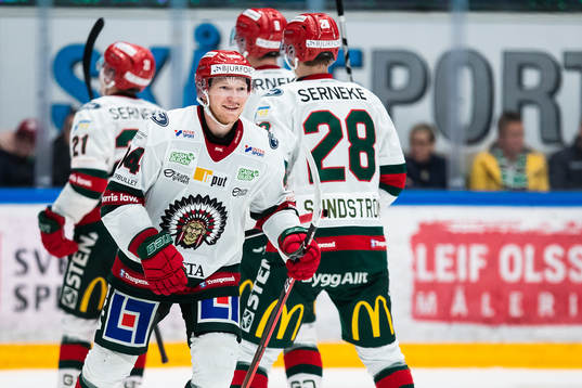 Frölundas spelare jublar