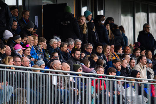 Spectators in the stands