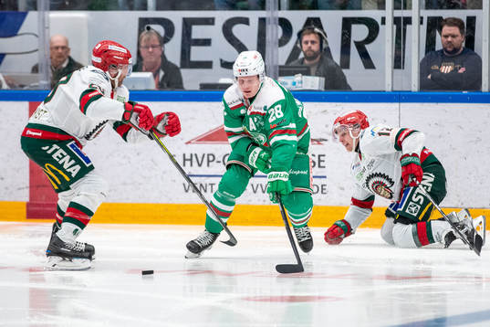 Frölundas Joel Lundqvist och Max Friberg