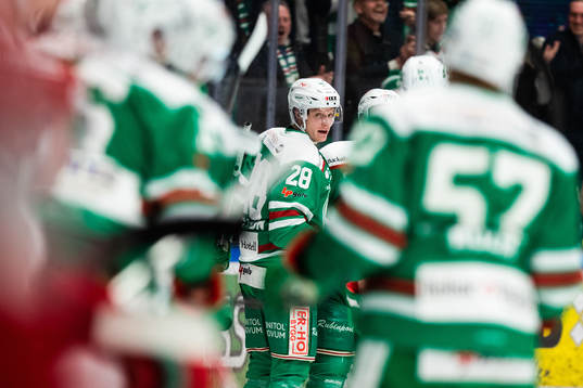 Rögles Anton Bengtsson jublar