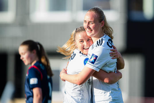 Emilie Bragstad of Rosenborg celebrates