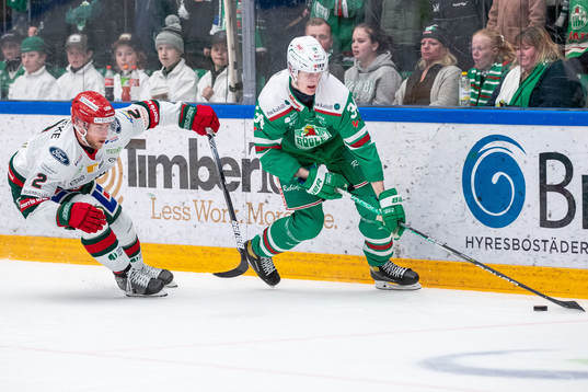 Frölundas Christian Folin och Rögles Adam Edström