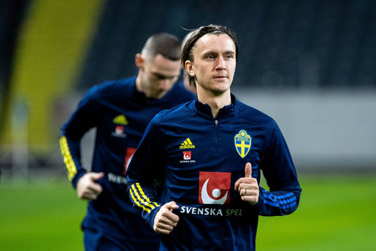 Kristoffer Olsson of the Swedish national football team
