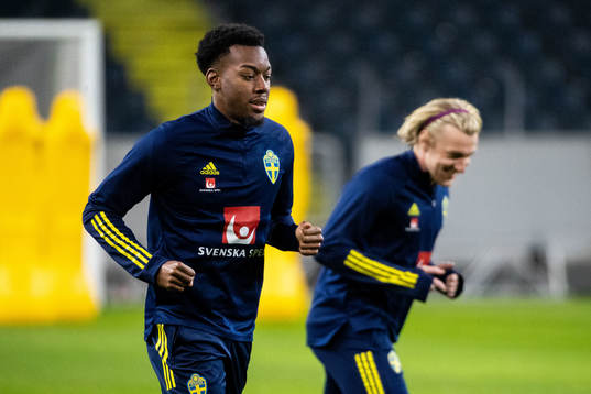 Anthony Elanga of the Swedish national football team